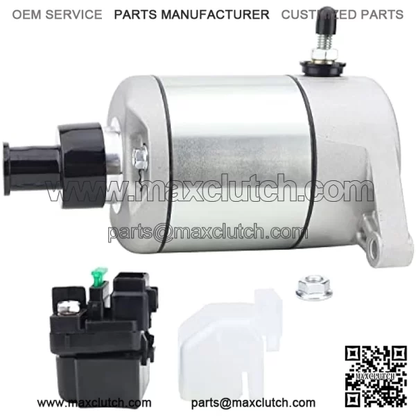 Starter and Relay for Suzuki 02-07 Eiger 400 Auto LT-A400 2WD/4WD ATV,Eiger 400 2WD/4WD LT-F400 2002-2007 31100-38F00 18809 18840 SMU0297 31800-03G00 - Image 5