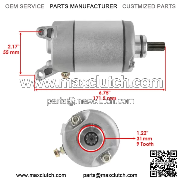 Starter for Polaris Sportsman SP 570 2015 2016 2017 2018 2019 2020 - Image 2