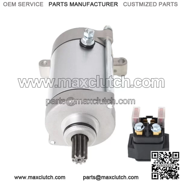 Starter and Solenoid Relay for Yamaha Rhino 660 YXR660 2004 2005 2006