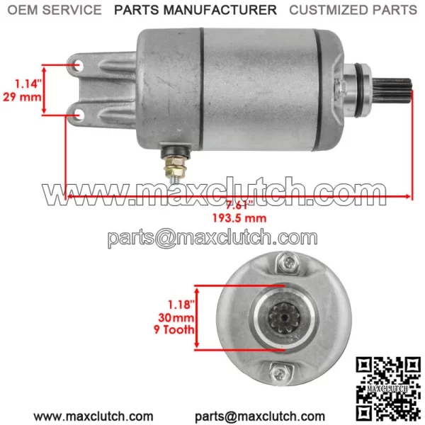 Starter for Bombardier Can Am Outlander 400 / Max 400 2003 2004 2005 2006-2015 - Image 2