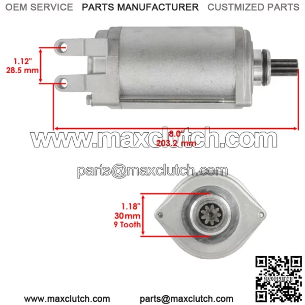 Starter for Bombardier Atv DS650 DS650S Baja Ds 650 653 New - Image 2
