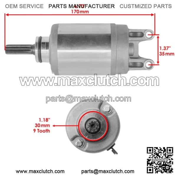 Starter & Clutch One Way Bearing for Suzuki LTR450Z Quadracer 450Z 2006-2009 - Image 3