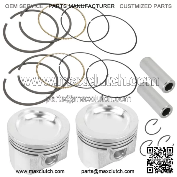 2 Cast Aluminium Cylinder Piston Kit for Polaris Sportsman 800 EFI 2005-2014 For: Polaris Sportsman 800 - Image 2