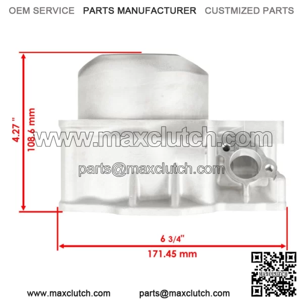 Rear Cylinder w/ Head & Base Gasket For Kawasaki Teryx 4 800 KRT800 Camo 2021-22 For: More than one vehicle - Image 3