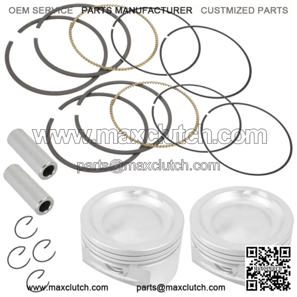 2 Cast Aluminium Cylinder Piston Kit For Polaris RZR 800 EFI 2011 2012 2013 2014 (For: Polaris) - Image 2