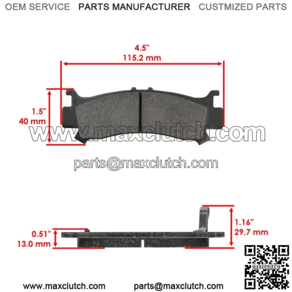 06431-HL4-A01 06432-HL4-A01 06451-HL4-A01 06452-HL4-A01 Brake pads for Honda - Image 5