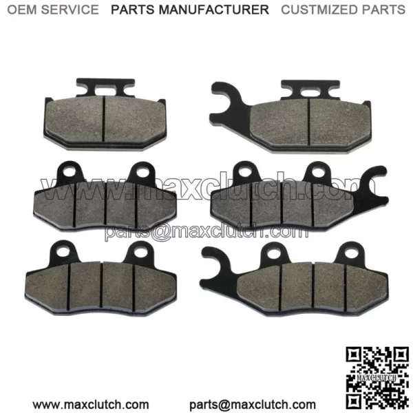 Front and Rear Brake Pads for Yamaha Raptor 700 700R YFM700R 2006-2012 (for: Yamaha Rhino 660 2006)