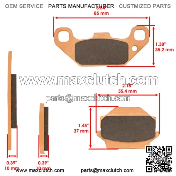 Front Sintered Brake Pads For Kawasaki KFX250 Mojave 250 KSF250-A 1989-2004 - Image 2