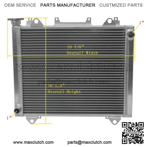 All Aluminum Radiator For 2014-2021 Kawasaki Teryx 800 KRF800/Teryx4 800 KRT800 For: More than one vehicle - Image 2