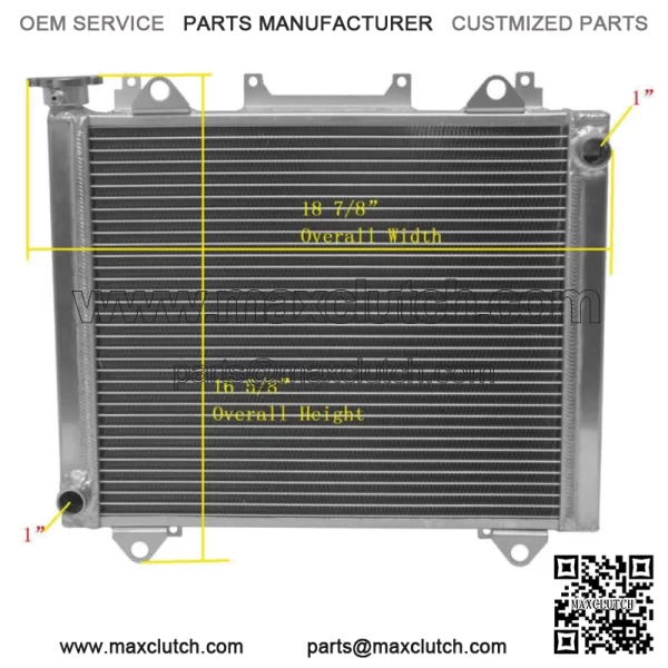 All Aluminum Radiator Fit 2015-2020 Kawasaki Teryx 800 KRF800/Teryx4 800 KRT800 For: More than one vehicle - Image 2