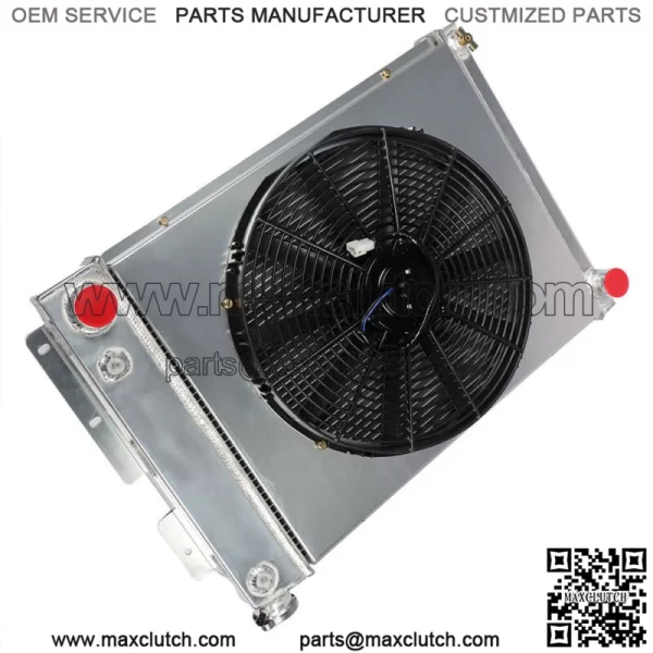 For 1967 68 69 Chevy Camaro Pontiac Firebird 3 Row Aluminum Radiator Shroud Fan - Image 2