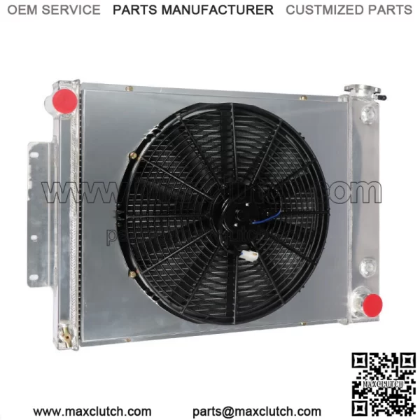 For 1967 68 69 Chevy Camaro Pontiac Firebird 3 Row Aluminum Radiator Shroud Fan - Image 3