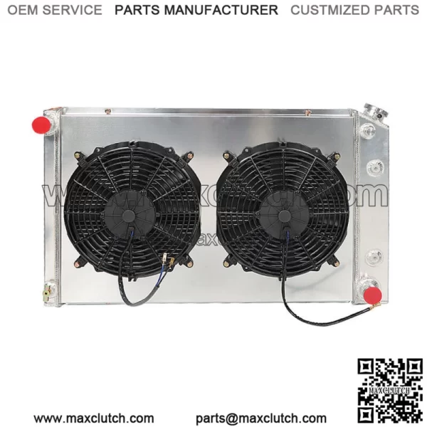 For Chevy 1970-81 Camaro/ 1978-87 Monte Carlo 3 Row Aluminum Radiator+Shroud Fan