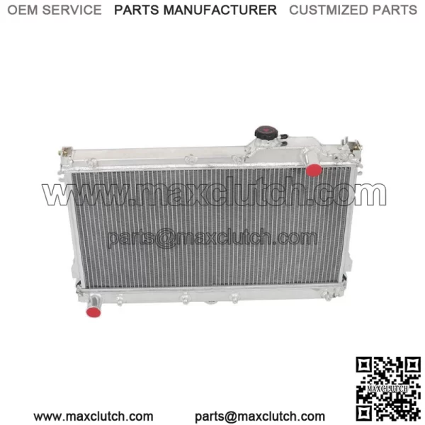 2 Row Full Aluminum Core Racing Radiator Bolt On For 1990-97 Mazda Miata MX5 MT - Image 2