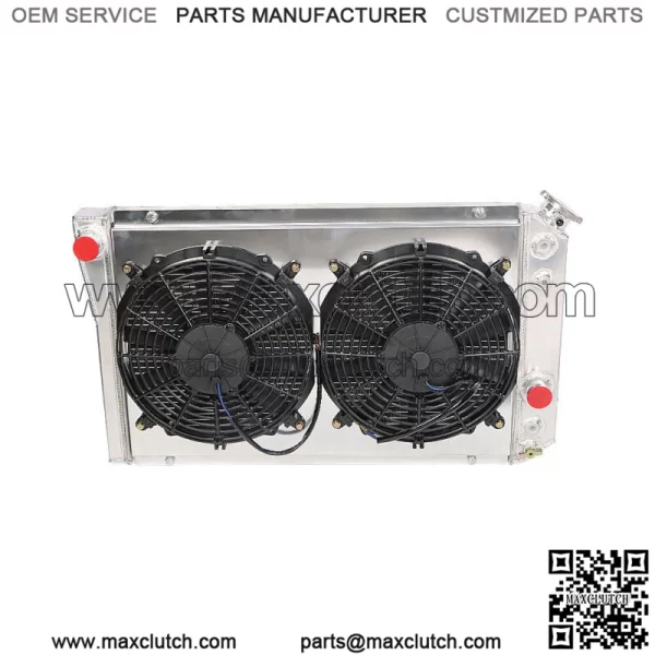 3-Row Aluminum Core Racing Radiator+pull Fan Shroud For 82-02 Corvette C4/s10 V8 - Image 4