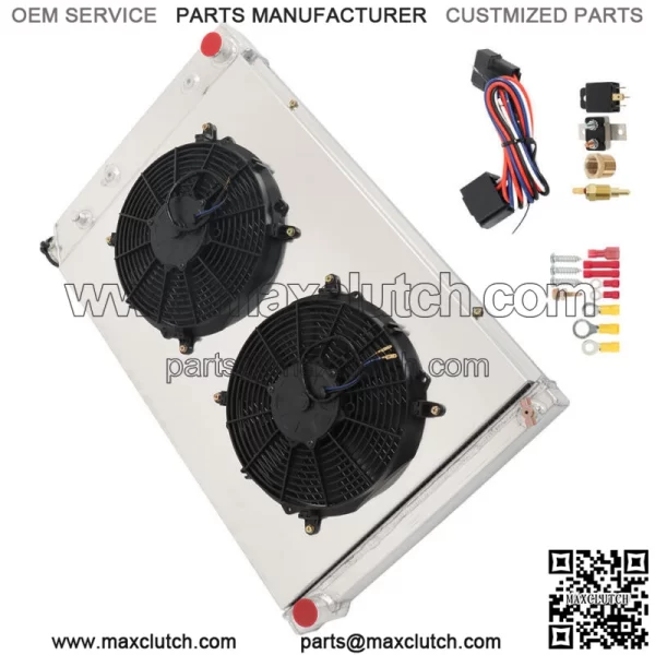 For 1973-1987 GMC Chevy C/K C10 C20 C30 K10/20 Truck CC716 3 Rows Radiator&Fan