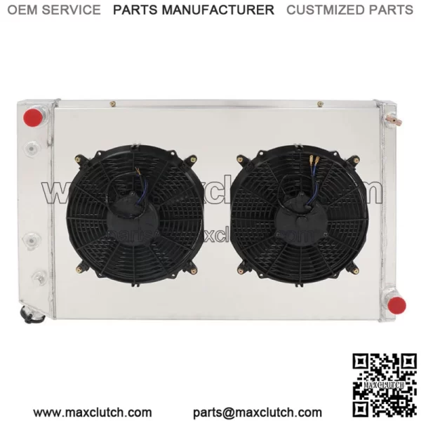 For 1973-1987 GMC Chevy C/K C10 C20 C30 K10/20 Truck CC716 3 Rows Radiator&Fan - Image 3