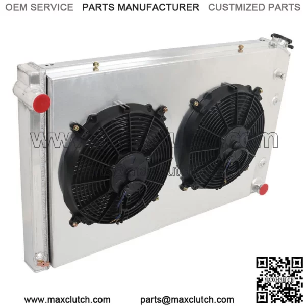 For 1973-1987 GMC Chevy C/K C10 C20 C30 K10/20 Truck CC716 3 Rows Radiator&Fan - Image 4