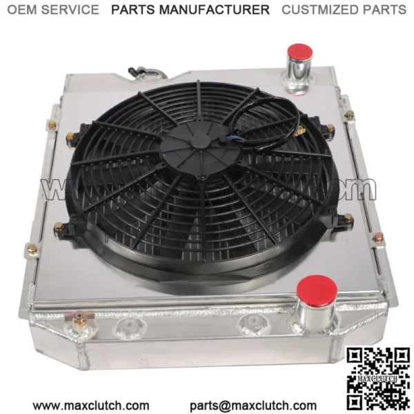 For 63-66 Ford Mustang Falcon Mercury  3 Row Aluminum Core Radiator+Fan Shroud - Image 5