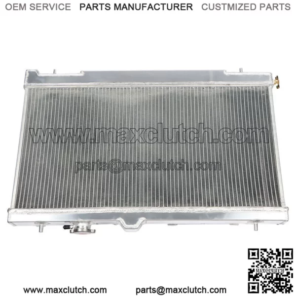 2-ROW Aluminum Core Racing Radiator+12v Fan Shroud For 2002-2007 Impreza Wrx Sti - Image 4