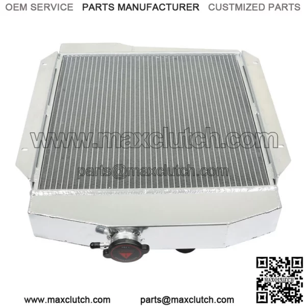 6167 Aluminum Radiator Silver For International Scout 1961-1971 4Row 2.5L MT - Image 2