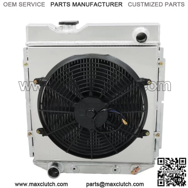 Aluminum Radiator 3 Row+Shroud Fan Relay For Ford 1960-65 Falcon/1965-66 Mustang