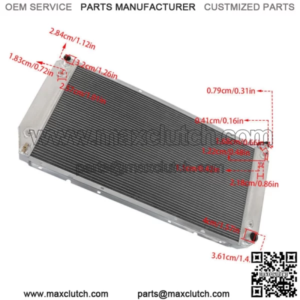4 Row Radiator For 1988-2000 Chevy GMC C/K 1500 2500 3500 Pickup 5.7L 7.4L V8 - Image 4