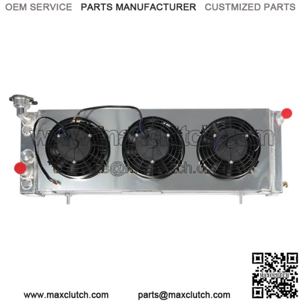 For 1992-2001 Jeep Cherokee XJ/Comanche Radiator +Shroud Fan Relay Kit Aluminum - Image 2