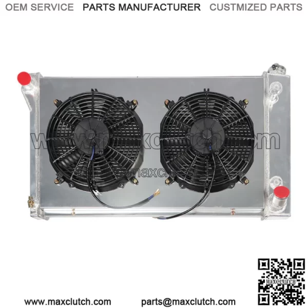3 Row Radiator+Shroud Fan+Relay For 1967 1968-1972 Chevy GMC C/K 10 20 30 Truck - Image 2