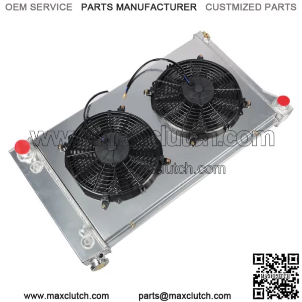 3 Row Radiator+Shroud Fan+Relay For 1967 1968-1972 Chevy GMC C/K 10 20 30 Truck - Image 3