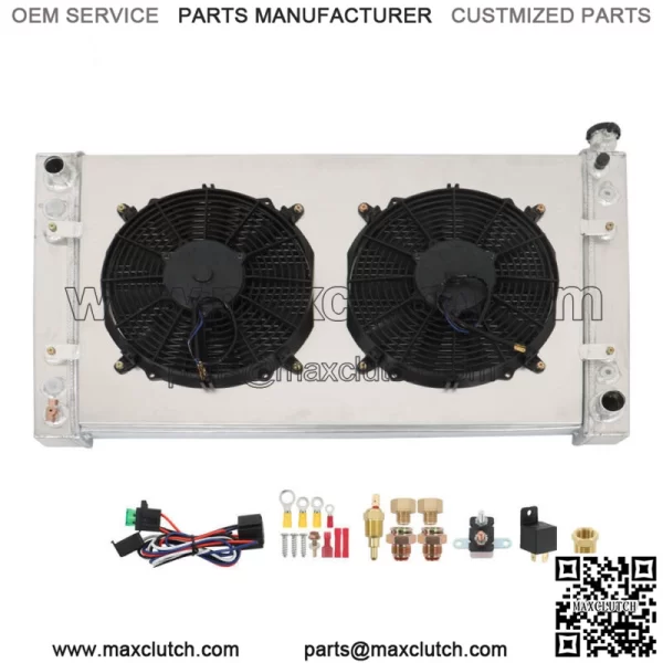 3Row Radiator+Shroud Fan Kit For 1988-1999 Chevy Truck GMC C/K C1500 C2500 C3500
