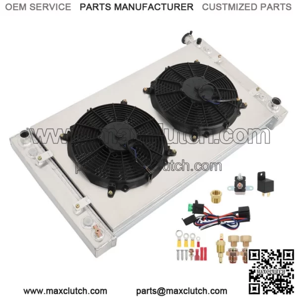 3Row Radiator+Shroud Fan Kit For 1988-1999 Chevy Truck GMC C/K C1500 C2500 C3500 - Image 5