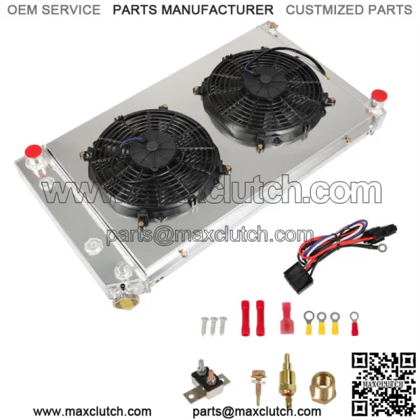 3Row Radiator+Shroud Fan+Relay For 1973-1990 Chevy C/K10 20 30 Pickup Blazer/GMC