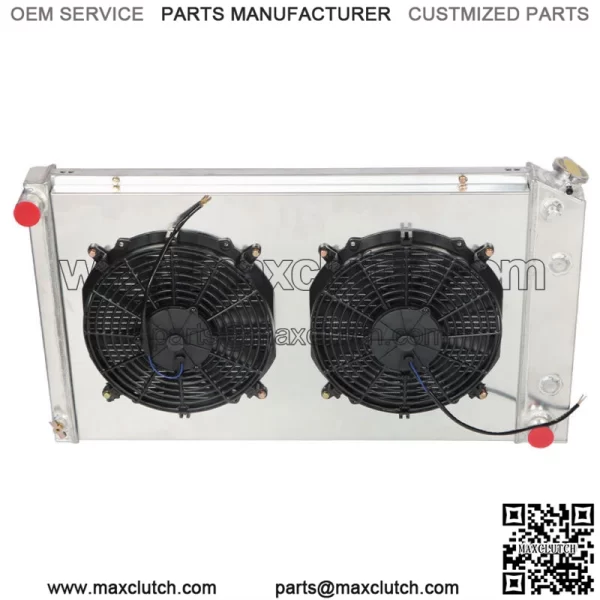 3Row Radiator+Shroud Fan+Relay For 1973-1990 Chevy C/K10 20 30 Pickup Blazer/GMC - Image 2
