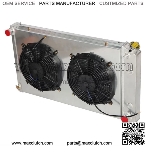 3Row Radiator+Shroud Fan+Relay For 1973-1990 Chevy C/K10 20 30 Pickup Blazer/GMC - Image 4