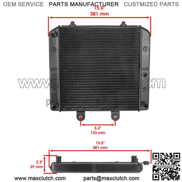 Radiator for Polaris Sportsman 570 4X4 6X6 2014 2015 2016 2017 2018 2019-2023 - Image 2