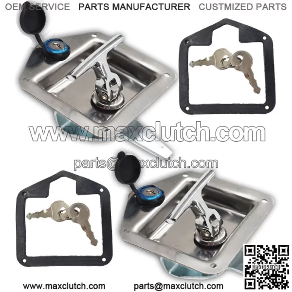 Trailer Door Latch T-Handle Lock Keys For Camper RV Truck Tool Box - Image 4