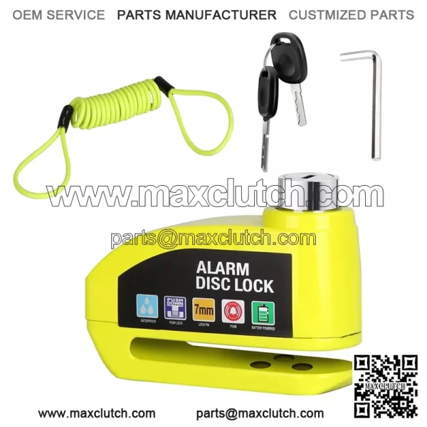 Anti-theft Brake Disc Lock Wheel Alarm Security Lock for Motorbike Bike Scooter - Image 3