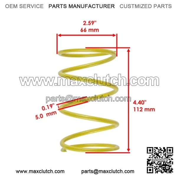 Secondary Clutch Contra Spring For Polaris Sportsman 570 EFI 2014-2015 For: Polaris Sportsman 570 - Image 2