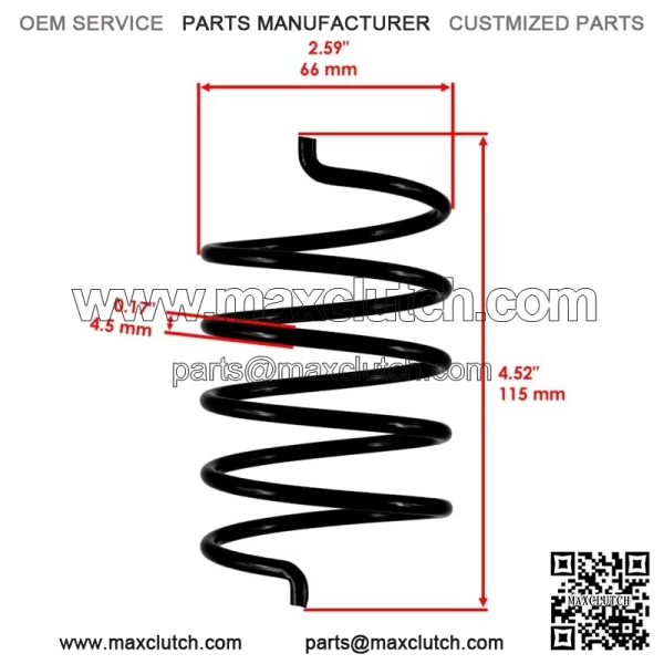 Primary Clutch Spring for Polaris 7041782 Width 50 mm Height 133 mm For: Polaris Sportsman 570 - Image 2