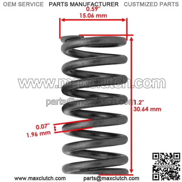 90501-203G2-00 Clutch Springs for Yamaha TTR110E TT-R110 2008 - 2023 - Image 2