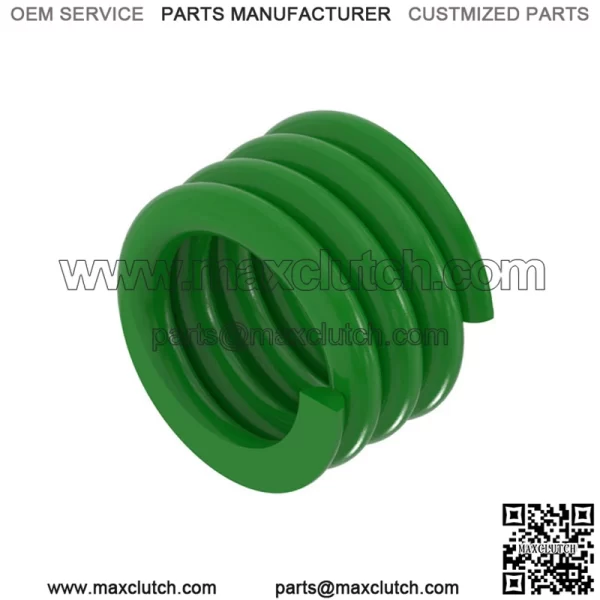 Compression spring with square and ground ends
