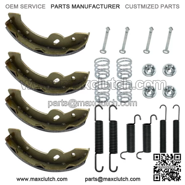 Brake Shoes w/Springs Pins Kit fit Golf Cart E-Z-GO Yamaha Gas Electric 1993+