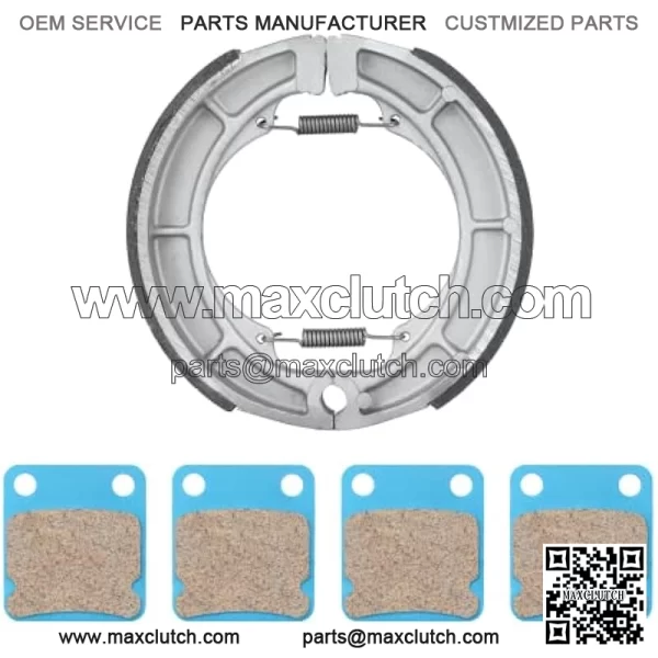Rear Brake Shoes Front Brake Pads for Suzuki Eiger 400 LTF400F LTA400F 4x4 2002-2007, LTA400 2x4 2006-2018