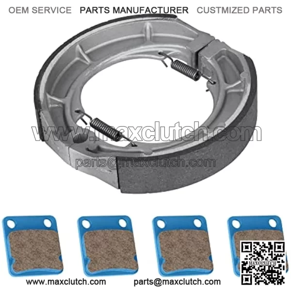 Front Brake Pads Rear Brakes Shoes for Suzuki Eiger 400 LTA400 LTF400 2x4 LTA400F LTA400F 4x4 2002 2003 2004 2005 2006 2007 FA54 S606-3 Set