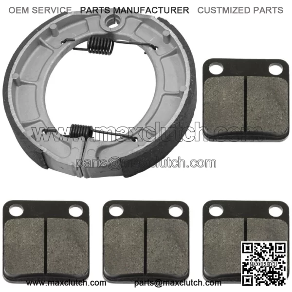 for Yamaha Bear Tracker 250 YFM250 2000-2004 Front & Rear Brake Pads Shoes