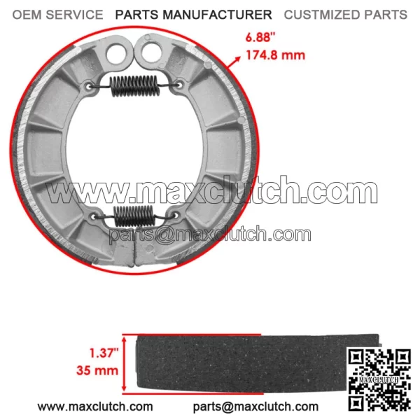 for Honda TRX500 Fe Fpe Foreman 4X4 2005-2011 Front & Rear Brake Pads Shoes - Image 2
