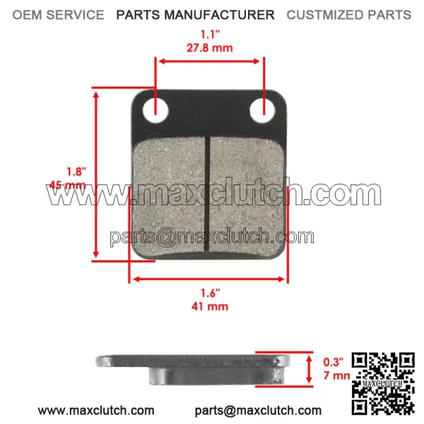 Front & Rear Brake Pads Shoes for Kawasaki KVF400 Prairie 400 4X4 1997-2002 - Image 3