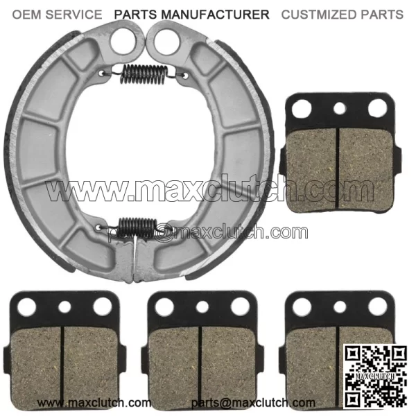 Front Brake Pads & Rear Shoes for Honda TRX420FPM TRX420TE TRX420TM 2007-2018