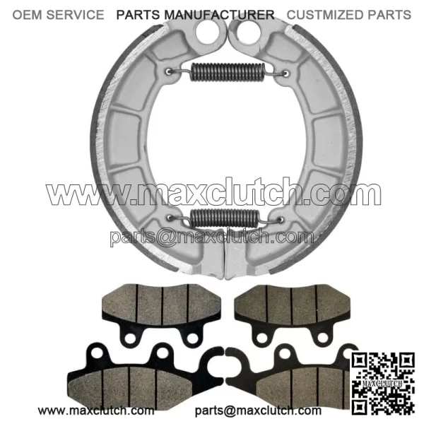 Front & Rear Brake Pads Shoes for Kawasaki KLF400 Bayou 400 4X4 1993-1999